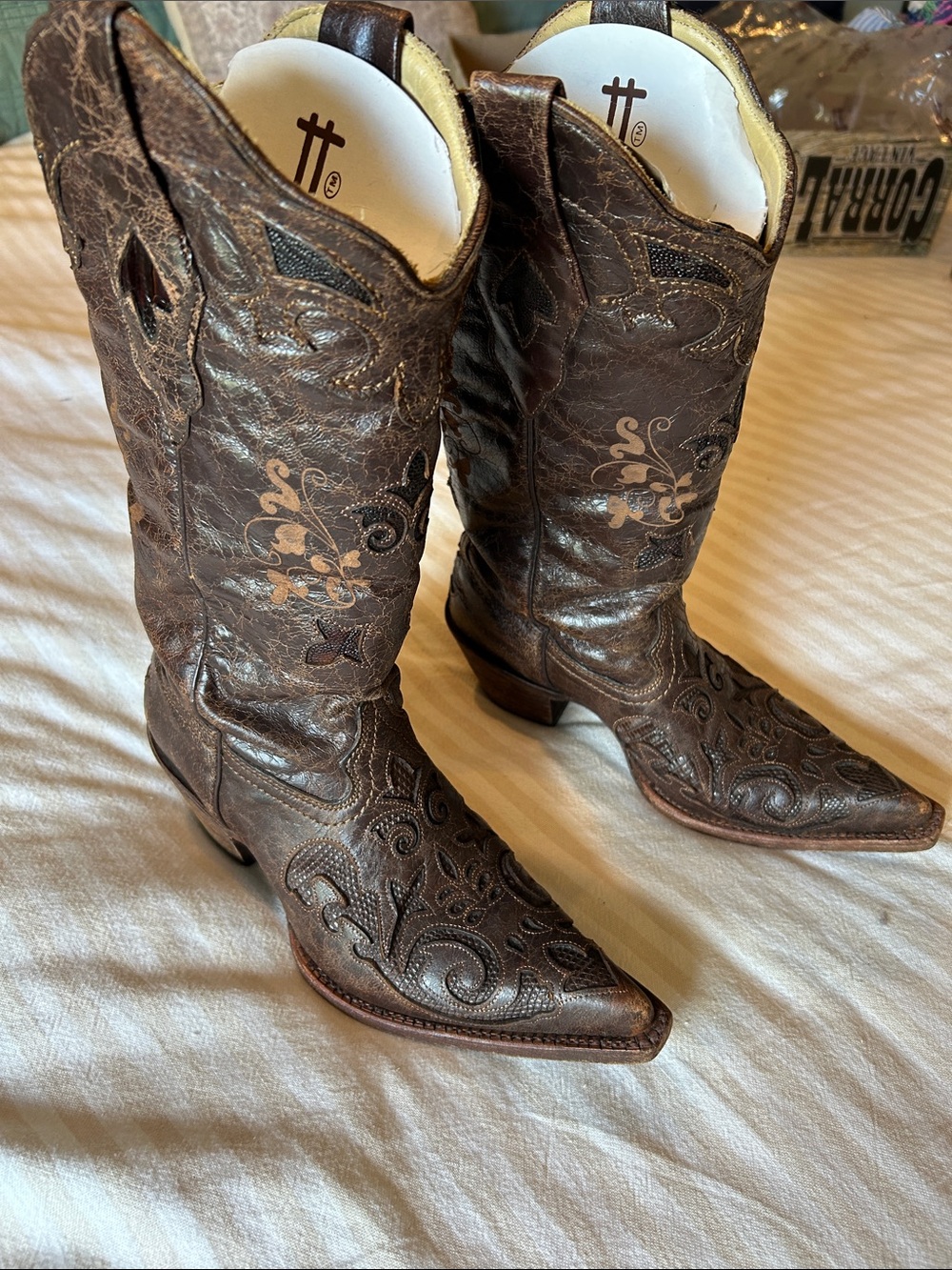 Corral Vintage Lizard Cowgirl Boots